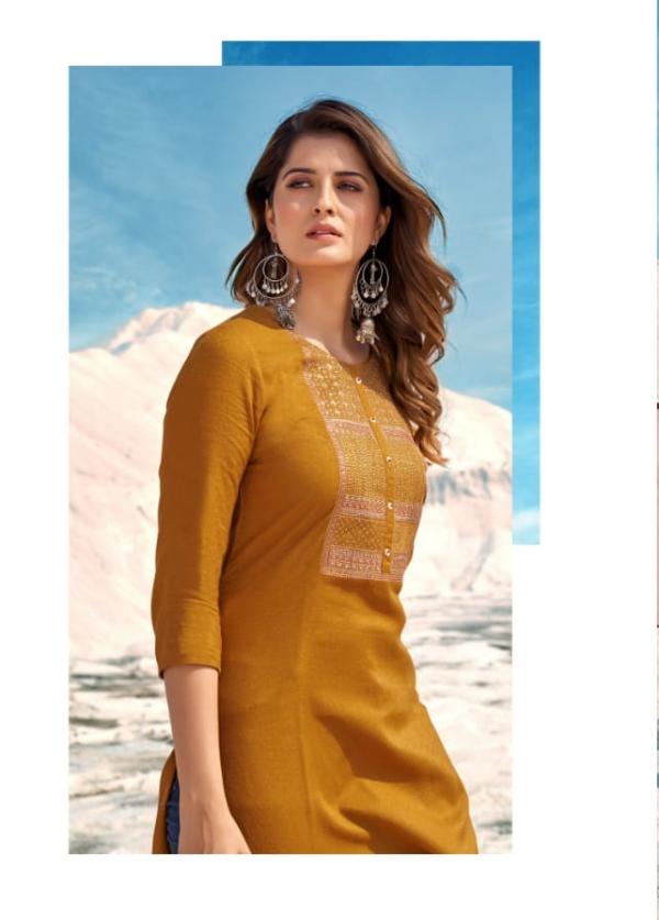 Rangoon Sunshine Fancy Wear Straight Cut Kurti Collection